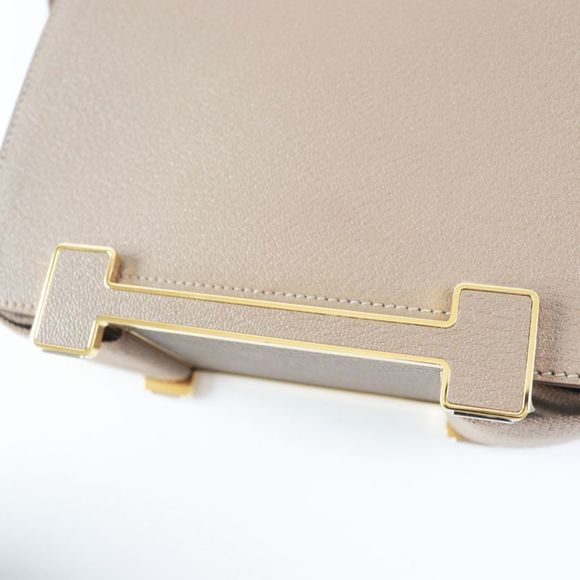 Hermes Geta Etoupe Gold Hardware Shoulder Bag Engraved B With Box And Storage - Picture 9 of 16